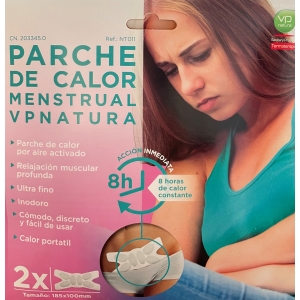 VP Natura Parche De Calor Uso Menstrual 2 Parches